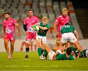 5 October 2022; Ben Murphy of Emerging Ireland makes a break during the Toyota Challenge match between Airlink Pumas and Emerging Ireland at Toyota Stadium in Bloemfontein, South Africa. Photo by Johan Pretorius/Sportsfile