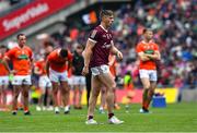 26 June 2022; Shane Walsh of Galway makes his way to take the first penalty in the penalty shoot-out of the GAA Football All-Ireland Senior Championship Quarter-Final match between Armagh and Galway at Croke Park, Dublin. Photo by Piaras Ó Mídheach/Sportsfile