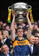 24 July 2022; Kerry goalkeeper Shane Ryan lifts the Sam Maguire Cup after his side's victory in the GAA Football All-Ireland Senior Championship Final match between Kerry and Galway at Croke Park in Dublin. Photo by Piaras Ó Mídheach/Sportsfile