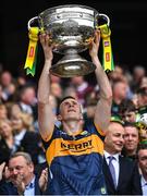 24 July 2022; Kerry goalkeeper Shane Ryan lifts the Sam Maguire Cup after his side's victory in the GAA Football All-Ireland Senior Championship Final match between Kerry and Galway at Croke Park in Dublin. Photo by Piaras Ó Mídheach/Sportsfile