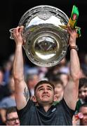 24 July 2022; Eanna Ó Conchuir of Kerry lifts the Sam Maguire Cup after his side's victory in the GAA Football All-Ireland Senior Championship Final match between Kerry and Galway at Croke Park in Dublin. Photo by Piaras Ó Mídheach/Sportsfile