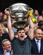 24 July 2022; Donal O'Sullivan of Kerry lifts the Sam Maguire Cup after his side's victory in the GAA Football All-Ireland Senior Championship Final match between Kerry and Galway at Croke Park in Dublin. Photo by Piaras Ó Mídheach/Sportsfile