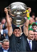 24 July 2022; Mike Breen of Kerry lifts the Sam Maguire Cup after his side's victory in the GAA Football All-Ireland Senior Championship Final match between Kerry and Galway at Croke Park in Dublin. Photo by Piaras Ó Mídheach/Sportsfile