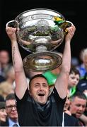 24 July 2022; Kerry strength & conditioning coach John Barry lifts the Sam Maguire Cup after his side's victory in the GAA Football All-Ireland Senior Championship Final match between Kerry and Galway at Croke Park in Dublin. Photo by Piaras Ó Mídheach/Sportsfile