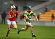 2 October 2022; Colin Spain of Kilcormac - Killoughey in action against Luke Watkins of Shinrone during the Offaly County Senior Hurling Championship Final match between Kilcormac-Killoughey and Shinrone at O'Connor Park in Tullamore, Offaly. Photo by Sam Barnes/Sportsfile