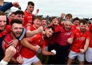 2 October 2022; Shinrone players celebrate after their side's victory in the Offaly County Senior Hurling Championship Final match between Kilcormac-Killoughey and Shinrone at O'Connor Park in Tullamore, Offaly. Photo by Sam Barnes/Sportsfile