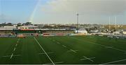 7 October 2022; A general view of the pitch before the United Rugby Championship match between Connacht and Munster at The Sportsground in Galway. Photo by Brendan Moran/Sportsfile