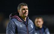 7 October 2022; Drogheda United manager Kevin Doherty at half-time during the SSE Airtricity League Premier Division match between Bohemians and Drogheda United at Dalymount Park in Dublin. Photo by Piaras Ó Mídheach/Sportsfile