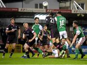 7 October 2022; Barry Coffey of Cork City scores his side's first goal which is dissallowed during the SSE Airtricity League First Division match between Cork City and Wexford at Turners Cross in Cork. Photo by Eóin Noonan/Sportsfile