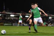 7 October 2022; Cian Murphy of Cork City in action against Paul Cleary of Wexford during the SSE Airtricity League First Division match between Cork City and Wexford at Turners Cross in Cork. Photo by Eóin Noonan/Sportsfile