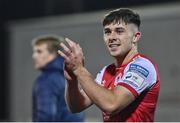 7 October 2022; Adam O'Reilly of St Patrick's Athletic after the SSE Airtricity League Premier Division match between Dundalk and St Patrick's Athletic at Casey's Field in Dundalk, Louth. Photo by Seb Daly/Sportsfile