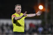 7 October 2022; Referee Damien MacGraith during the SSE Airtricity League Premier Division match between Dundalk and St Patrick's Athletic at Casey's Field in Dundalk, Louth. Photo by Seb Daly/Sportsfile