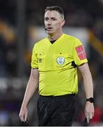 7 October 2022; Referee Damien MacGraith during the SSE Airtricity League Premier Division match between Dundalk and St Patrick's Athletic at Casey's Field in Dundalk, Louth. Photo by Seb Daly/Sportsfile