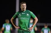 7 October 2022; Jack Carty of Connacht during the United Rugby Championship match between Connacht and Munster at The Sportsground in Galway. Photo by Brendan Moran/Sportsfile