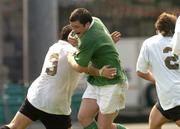 28 May 2004; Marcus Horan, Ireland Green, is tackled by Simon Best, Ireland White. Rugby Pre-Tour Practice Game, Ireland Green v Ireland White, Lansdowne Road, Dublin. Picture credit; Matt Browne / SPORTSFILE