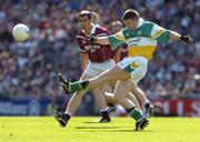 23 May 2004; Cathal Daly, Offaly, in action against Dessie Dolan, Westmeath. Bank of Ireland Leinster Senior Football Championship, Offaly v Westmeath, Croke Park, Dublin. Picture credit;  Matt Browne / SPORTSFILE