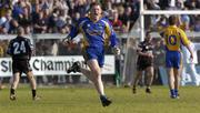 29 May 2004; Roscommon goalkeeper Shane Curran celebrates what he thought was the winning point, Sligo subsequently equalised to send the match into extra time. Bank of Ireland Connacht Senior Football Championship Replay, Sligo v Roscommon, Markievicz Park, Sligo. Picture credit; Damien Eagers / SPORTSFILE