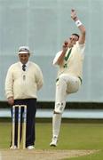 30 May 2004; Ireland bowler Trent Johnston in action during the C&G Trophy 3rd Round, Ireland v Northamptonshire CCC, Clontarf Cricket Club, Clontarf, Dublin. Picture credit; Pat Murphy / SPORTSFILE