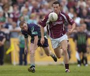 30 May 2004; Joe Bergin, Galway, in action against Aidan McLarnon, London. Bank of Ireland Connacht Senior Football Championship, London v Galway, Emerald Gaelic Grounds, Ruislip, London. Picture credit; Brian Lawless / SPORTSFILE