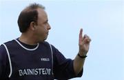 30 May 2004; London manager John McParland issues instructions during the game. Bank of Ireland Connacht Senior Football Championship, London v Galway, Emerald Gaelic Grounds, Ruislip, London. Picture credit; Brian Lawless / SPORTSFILE