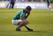 30 May 2004; Brian Geary, Limerick, at the end of the game. Guinness Munster Senior Hurling Championship Semi-Final, Limerick v Cork, Gaelic Grounds, Limerick. Picture credit; Ray McManus / SPORTSFILE