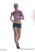 13 August 2013; Ireland's Laura Reynolds during the women's 20k walk event, where she finished in 31st place, in a time of 1:33.39. IAAF World Athletics Championships - Day 4. Luzhniki Stadium, Moscow, Russia. Picture credit: Stephen McCarthy / SPORTSFILE