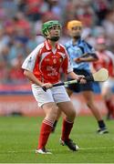 11 August 2013; Sinead Mulhern, Stonepark N.S., Longford, representing Cork, during the INTO/RESPECT Exhibition GoGames at the GAA Hurling All-Ireland Senior Championship Semi-Final between Dublin and Cork. Croke Park, Dublin. Picture credit: Oliver McVeigh / SPORTSFILE