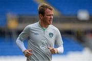13 August 2013; Republic of Ireland's Glenn Whelan in action during squad training ahead of their international friendly against Wales on Wednesday. Republic of Ireland Squad Training, Cardiff City Stadium, Cardiff, Wales. Picture credit: David Maher / SPORTSFILE