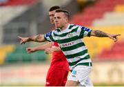 13 August 2013; Gary McCabe, Shamrock Rovers, celebrates after scoring his side's second goal. EA Sports Cup Semi-Final, Shamrock Rovers v Sligo Rovers, Tallaght Stadium, Tallaght, Co. Dublin. Photo by Sportsfile