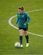 8 October 2022; Harriet Scott during a Republic of Ireland Women training session at FAI National Training Centre in Abbotstown, Dublin. Photo by Stephen McCarthy/Sportsfile