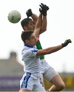 9 October 2022; Adrian Spillane of Templenoe in action against Darren Houlihan of Mid Kerry during the Kerry County Senior Club Football Championship quarter-final match between Mid Kerry and Templenoe at Fitzgerald Stadium in Killarney, Kerry. Photo by Brendan Moran/Sportsfile