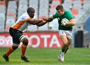 9 October 2022; Shane Daly of Emerging Ireland is tackled by Teboho Mohoje of Toyota Cheetahs during the Toyota Challenge Match between Toyota Cheetahs and Emerging Ireland at Toyota Stadium in Bloemfontein, South Africa. Photo by Johan Pretorius/Sportsfile