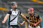9 October 2022; Kian O'Kelly of Kilruane MacDonaghs in action against Keith Ryan of Upperchurch-Drombane during the Tipperary County Senior Hurling Championship Semi-Final match between Kilruane MacDonaghs and Upperchurch-Drombane at FBD Semple Stadium in Thurles, Tipperary. Photo by Michael P Ryan/Sportsfile