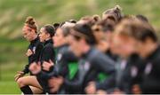 9 October 2022; Abbie Larkin during a Republic of Ireland Women training session at FAI National Training Centre in Abbotstown, Dublin. Photo by Stephen McCarthy/Sportsfile