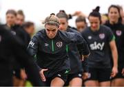 9 October 2022; Jamie Finn during a Republic of Ireland Women training session at FAI National Training Centre in Abbotstown, Dublin. Photo by Stephen McCarthy/Sportsfile