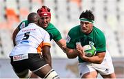 9 October 2022; Tom Clarkson of Emerging Ireland in action against Victor Sekekete of Toyota Cheetahs during the Toyota Challenge match between Toyota Cheetahs and Emerging Ireland at Toyota Stadium in Bloemfontein, South Africa. Photo by Johan Pretorius/Sportsfile