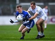 9 October 2022; Brian Byrne of Naas in action against Brian McLoughlin of Clane during the Kildare County Senior Football Championship Final match between Clane and Naas at St Conleth's Park in Newbridge, Kildare. Photo by Piaras Ó Mídheach/Sportsfile