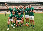 9 October 2022; Emerging Ireland players celebrate following the Toyota Challenge match between Toyota Cheetahs and Emerging Ireland at Toyota Stadium in Bloemfontein, South Africa. Photo by Johan Pretorius/Sportsfile