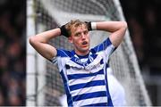 9 October 2022; Darragh Kirwan of Naas reacts after a missed goal chance during the Kildare County Senior Football Championship Final match between Clane and Naas at St Conleth's Park in Newbridge, Kildare. Photo by Piaras Ó Mídheach/Sportsfile