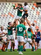 9 October 2022; Cian Prendergast of Emerging Ireland wins possession in a lineout during the Toyota Challenge match between Toyota Cheetahs and Emerging Ireland at Toyota Stadium in Bloemfontein, South Africa. Photo by Johan Pretorius/Sportsfile