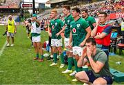 9 October 2022; Emerging Ireland players and officials in the final moments of the Toyota Challenge match between Toyota Cheetahs and Emerging Ireland at Toyota Stadium in Bloemfontein, South Africa. Photo by Johan Pretorius/Sportsfile