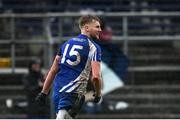 9 October 2022; Thomas Kelly of St Patrick's celebrates after scoring his side's first goal during the Wicklow County Senior Football Championship Final match between Baltinglass and St Patrick's at the County Grounds in Aughrim, Wicklow. Photo by Harry Murphy/Sportsfile