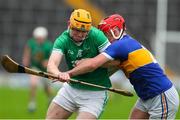 9 October 2022; Tony Cahill of Drom and Inch in action against John O'Meara of Kiladangan during the Tipperary County Senior Hurling Championship Semi-Final match between Drom and Inch and Kiladangan at FBD Semple Stadium in Thurles, Tipperary. Photo by Michael P Ryan/Sportsfile