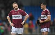 9 October 2022; Gary Rogers, left, and Rian Brady of Mullinalaghta St Columba's after their defeat in the Longford County Senior Football Championship Final match between Mullinalaghta St Columba's and Colmcille at Glennon Brothers Pearse Park in Longford. Photo by Ramsey Cardy/Sportsfile