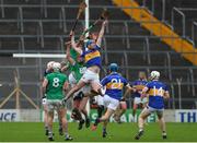 9 October 2022; Joe Gallagher of Kiladangan in action against Liam Ryan of Drom and Inch during the Tipperary County Senior Hurling Championship Semi-Final match between Drom and Inch and Kiladangan at FBD Semple Stadium in Thurles, Tipperary. Photo by Michael P Ryan/Sportsfile