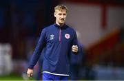 3 October 2022; Billy King of St Patrick's Athletic before the SSE Airtricity League Premier Division match between Shelbourne and St Patrick's Athletic at Tolka Park in Dublin. Photo by Ben McShane/Sportsfile