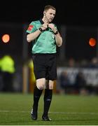 30 September 2022; Referee John McLoughlin during the SSE Airtricity League Premier Division match between Dundalk and Drogheda United at Casey's Field in Dundalk, Louth. Photo by Ben McShane/Sportsfile