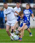 9 October 2022; Ciarán Doyle of Naas in action against John Lynch of Clane during the Kildare County Senior Football Championship Final match between Clane and Naas at St Conleth's Park in Newbridge, Kildare. Photo by Stephen Marken/Sportsfile