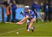 8 October 2022; Simon Lambert of Ballyboden St Enda's takes a sideline cut during the Go Ahead Dublin County Senior Club Hurling Championship Semi-Final match between Kilmacud Crokes and Ballyboden St Enda's at Parnell Park in Dublin. Photo by Piaras Ó Mídheach/Sportsfile