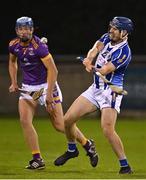 8 October 2022; Paul Ryan of Ballyboden St Enda's shoots under pressure from Brian Sheehy of Kilmacud Crokes during the Go Ahead Dublin County Senior Club Hurling Championship Semi-Final match between Kilmacud Crokes and Ballyboden St Enda's at Parnell Park in Dublin. Photo by Piaras Ó Mídheach/Sportsfile